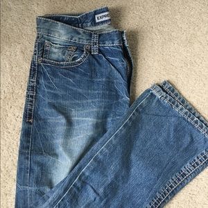 Express Kingston Classic Fit Boot Cut Jeans